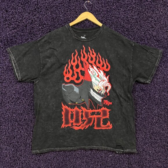 Dandadan Okarun Turbo Form Flames Oversized Anime T-Shirt L - Picture 1 of 5